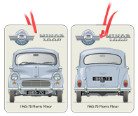 Morris Minor 2dr Saloon 1965-70 Air Freshener